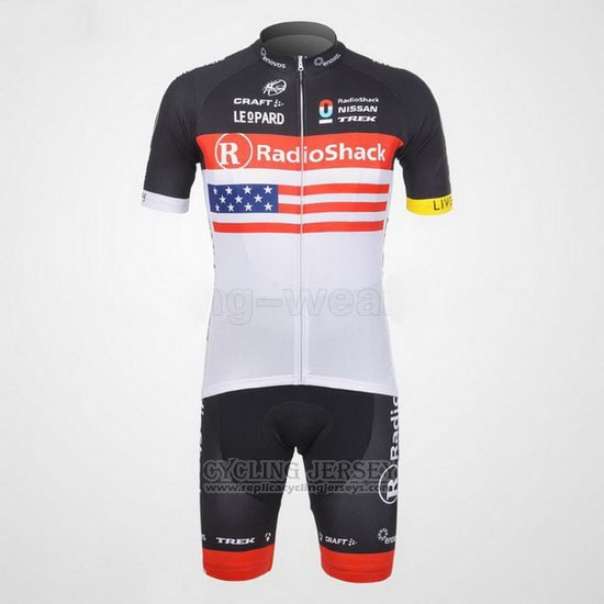 2012 Cycling Jersey Radioshack Champion The United States Short Sleeve and Bib Short